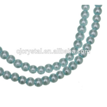 Perlas de cristal redondas de perlas sueltas al por mayor